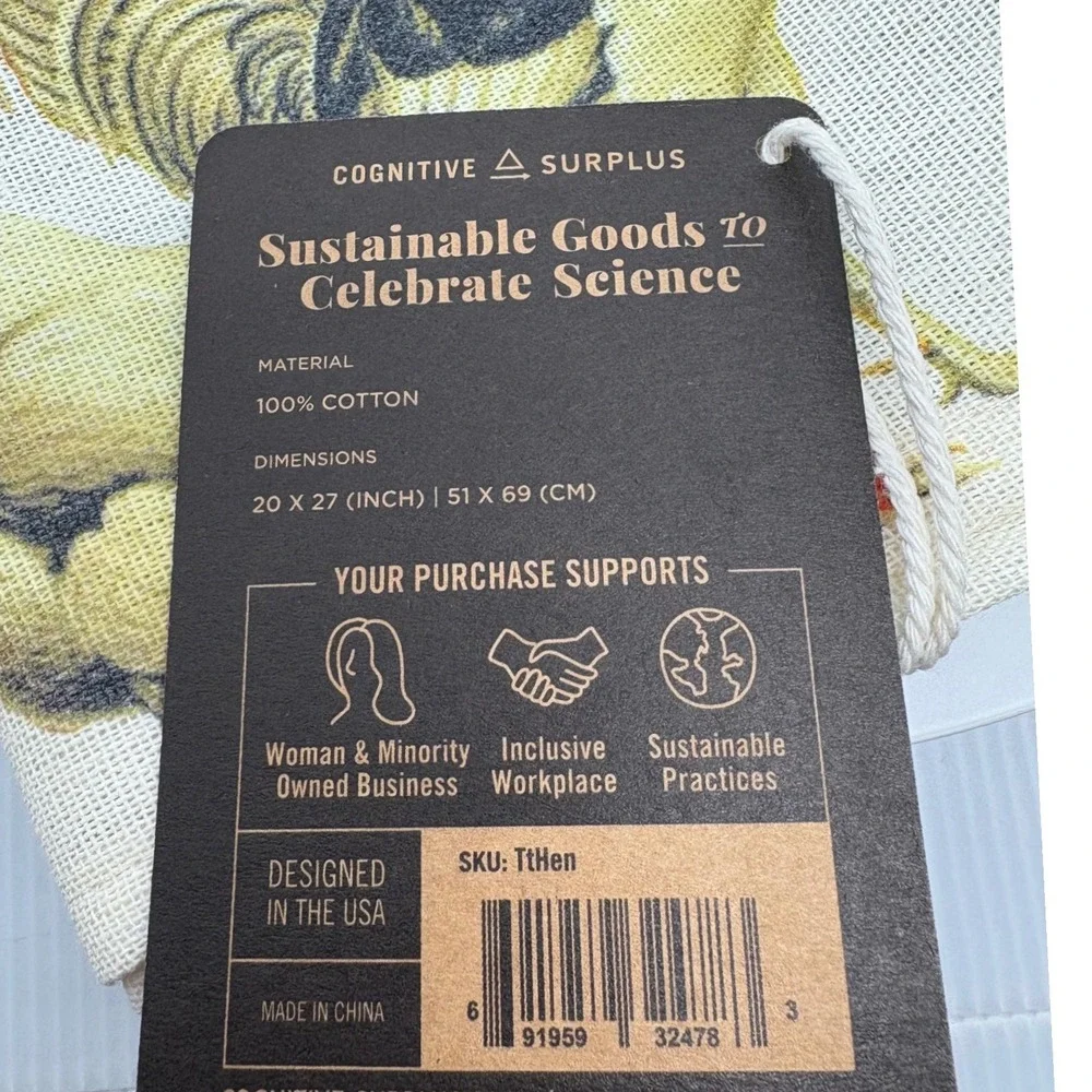 Cognitive Surplus 100% Cotton Tea‎ Towel Rooster Chicken Farmhouse Kitchen Decor